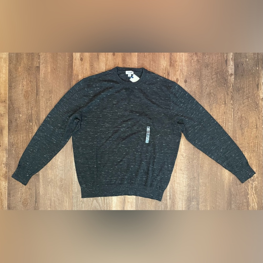 ROWM NWT dark Heather gray sweater mens XL